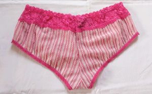 Striped Lace Trim Briefs 💗