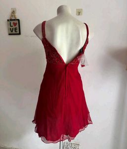 prettiest silk vintage red dress❤️✨