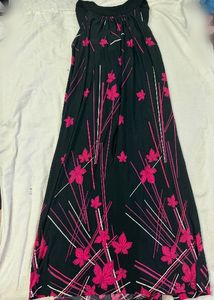 Black Floral Maxi Dress