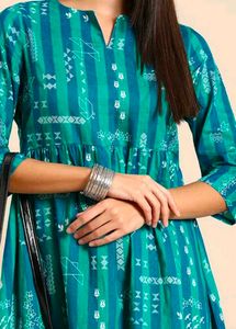 Bohemian Print Knee-Length Dress