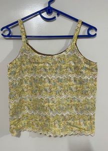 Yellow Floral Mini Dress