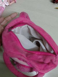 Cute Pink Dog Plush bag for Kids