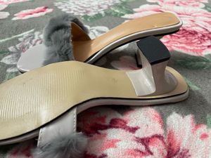 Green Ruched Heeled Sandals