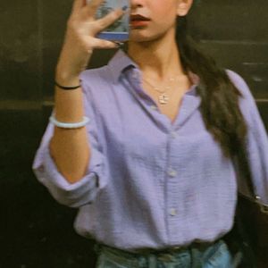 Lavender Linen Shirt