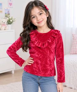 🇰🇷Chic Velvet Top