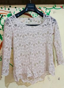 White Net Top