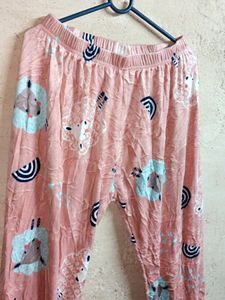 Women's Fleece Fashion Pants Night Suit Multicolou
