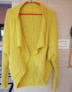 Yellow Knit Cardigan