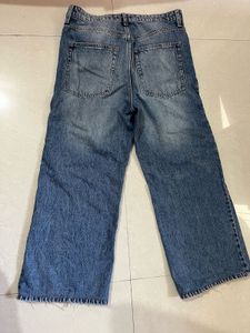 H&amp;M wide high waist jeans