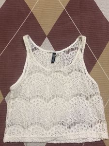 White Lace Tank Top