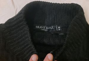 BRAVE SOUL Black Full Sleeve Top