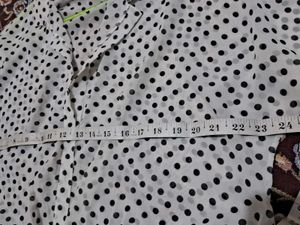 Chic Polka Dot Wrap Top