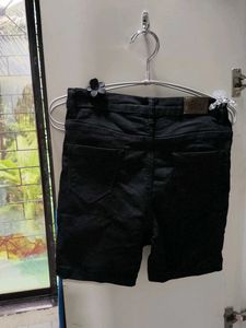 Black Denim Shorts