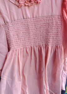 Pink Peplum Top
