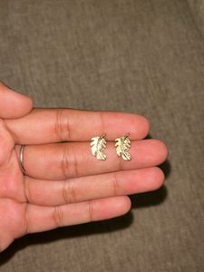 Small Leaf Shaped Studs