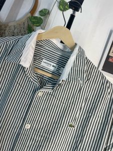 Lacoste Striped Button-Up Shirt
