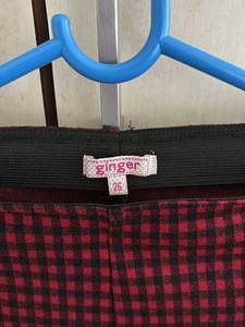 checked treggings