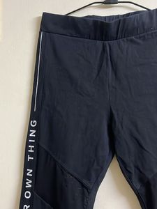 Black Athleisure Pants with "Do Your Own Thing"