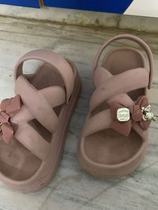 Cute Pink Sandals with Bow Detail