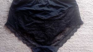 Black Lace Detail Briefs