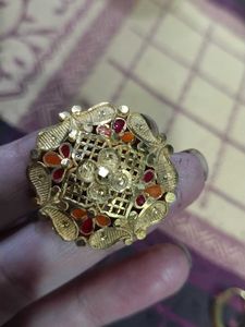 elegant 1 gram gold polish Ring or earrings