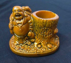 Laughing Buddha Pen Holder