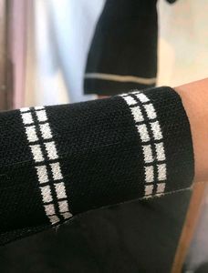 Korean Black High Quality Winter Dress
