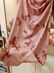 cowl neck Mauve pink Midi Dress