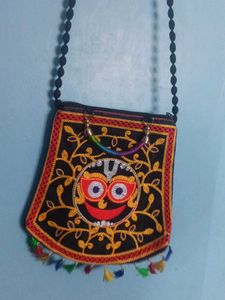 Handmade Embroidered lord Jagannath Clutch Bag