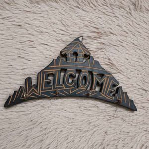 Key Holder Wooden Welcome Hanger