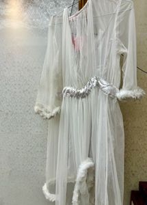 Furry NET &amp; SILK Night Gown