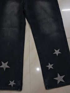 charcoal wash star jeans