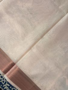 Baby Pink Organza Saree