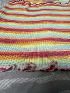 Striped Button-Front Cami Top