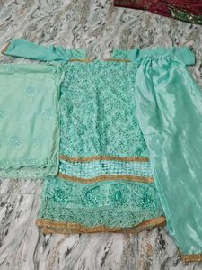 Elegant Sea Green Salwar Suit