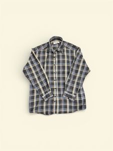 Pierre Cardin plaid shirt is a vintage-style