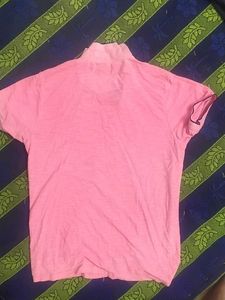 Pink Polo T-Shirt Size M