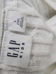 Gap White Cable Knit Cardigan