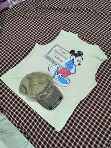 (PACK OF 2)RIPPED BACK PRINTED SANDO T-Shirt