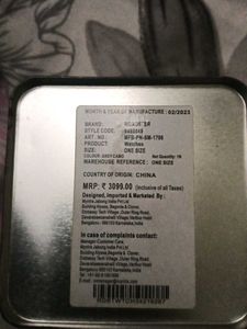 Roadster Dual Time Watch with metal box