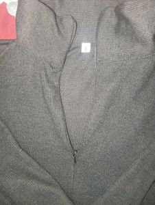 Black Ribbed Knit Turtleneck