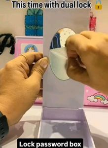 Cute Unicorn dual Password Lock Box