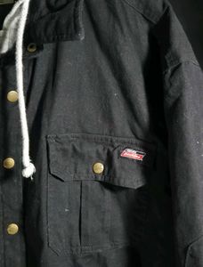 Dickies Black Hooded Jacket/ Rare outdoor brand