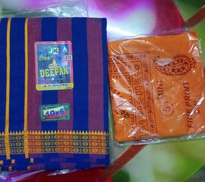 Deepak brand new  Dhoti jode with cotton towe