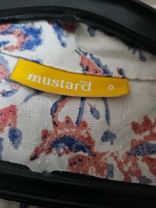 Mustard Tunic Or Short Kurti