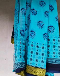 Beautiful Blue Printed Saree