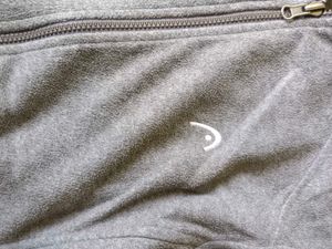 Grey Zip-Up Fleece Jacket