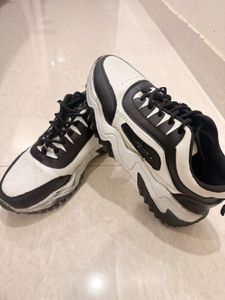 Stylish Black & White Sneakers