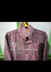 Stylish Mauve Casual Shirt
