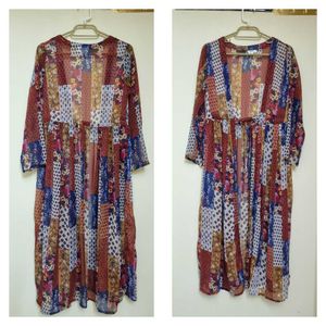 Boho Patchwork Maxi Dress
